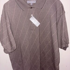 Men's Beige Polo Shirt
